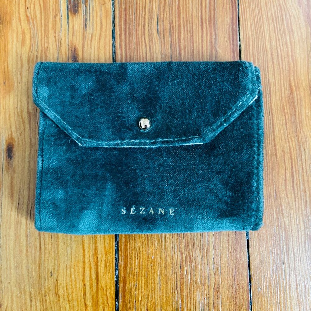 Sezane velvet wallet